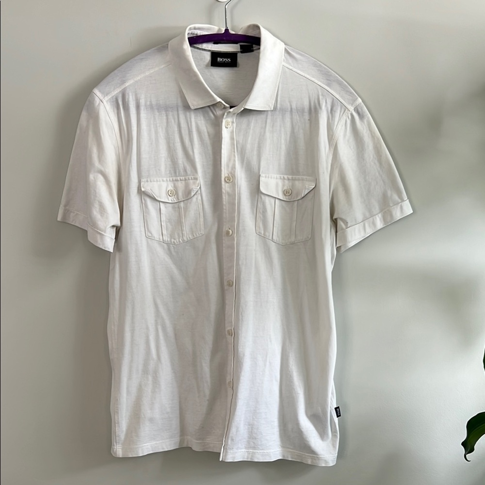 BOSS White Men's Shirt
